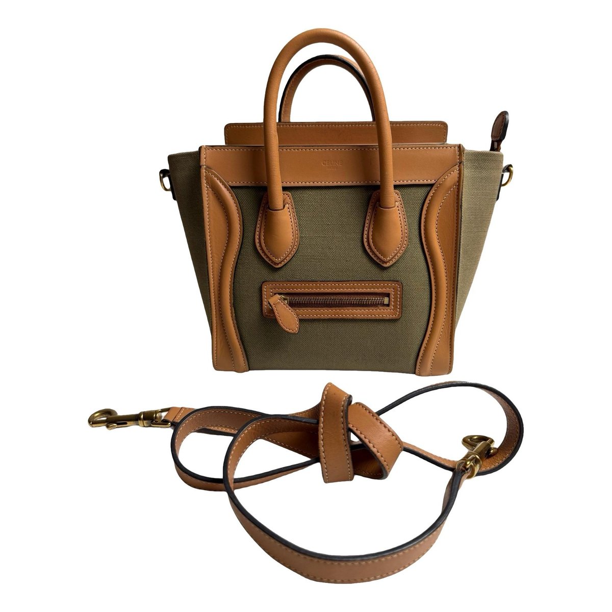 Nano Luggage leather handbag