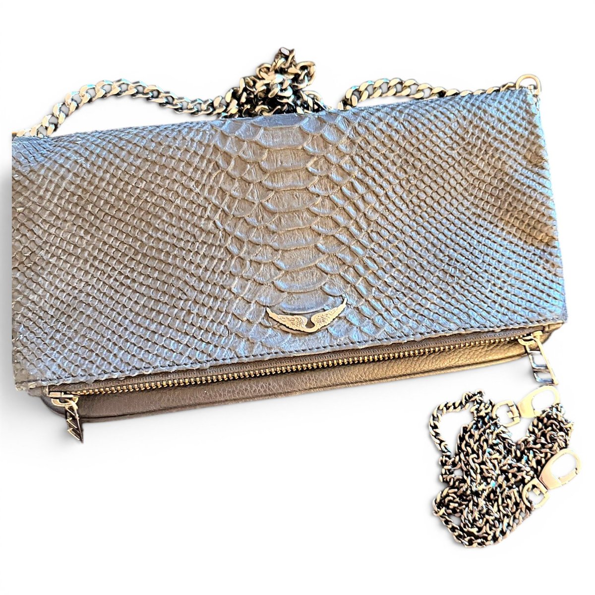 Rock leather crossbody bag