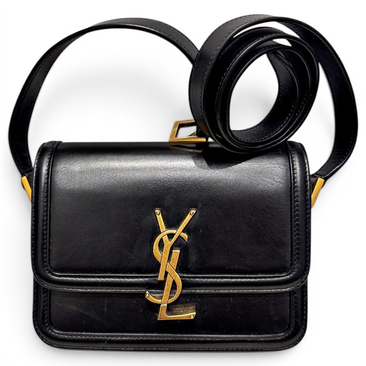 Solférino leather handbag
