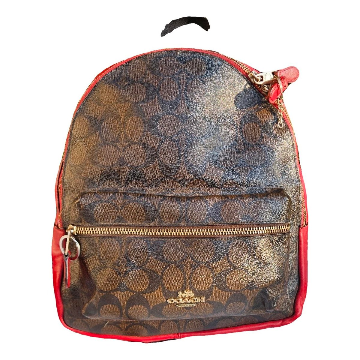 Campus leather backpack