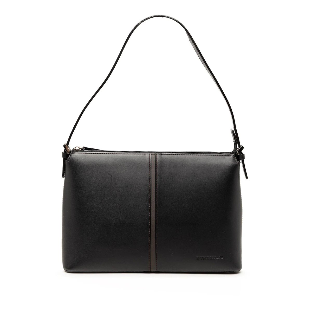 Pocket leather handbag