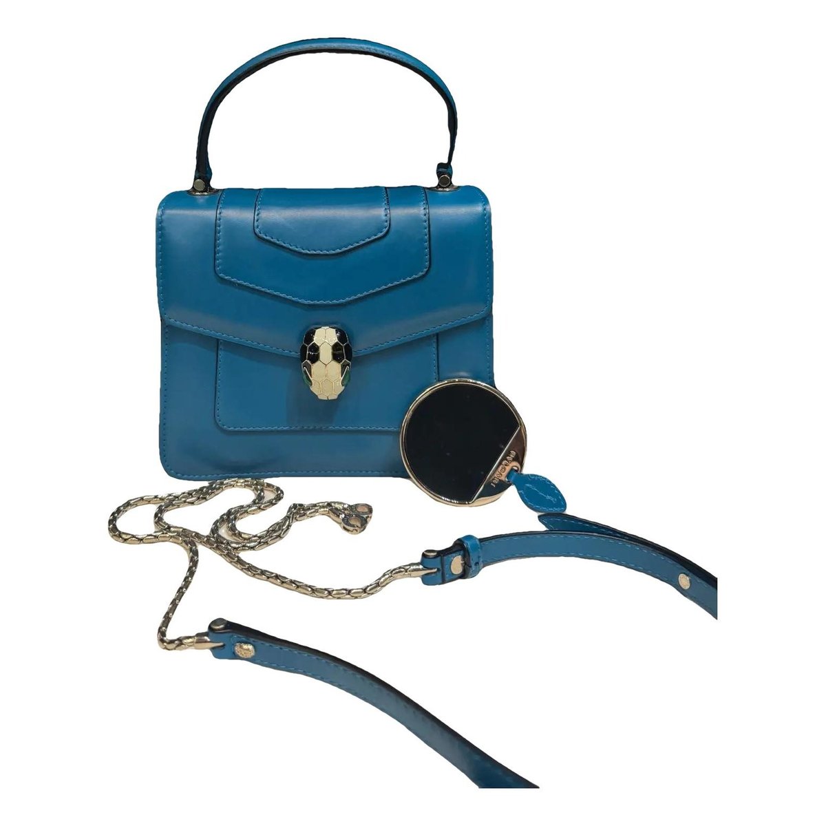 Serpenti leather handbag