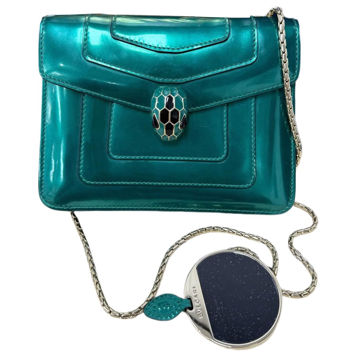 Serpenti leather handbag