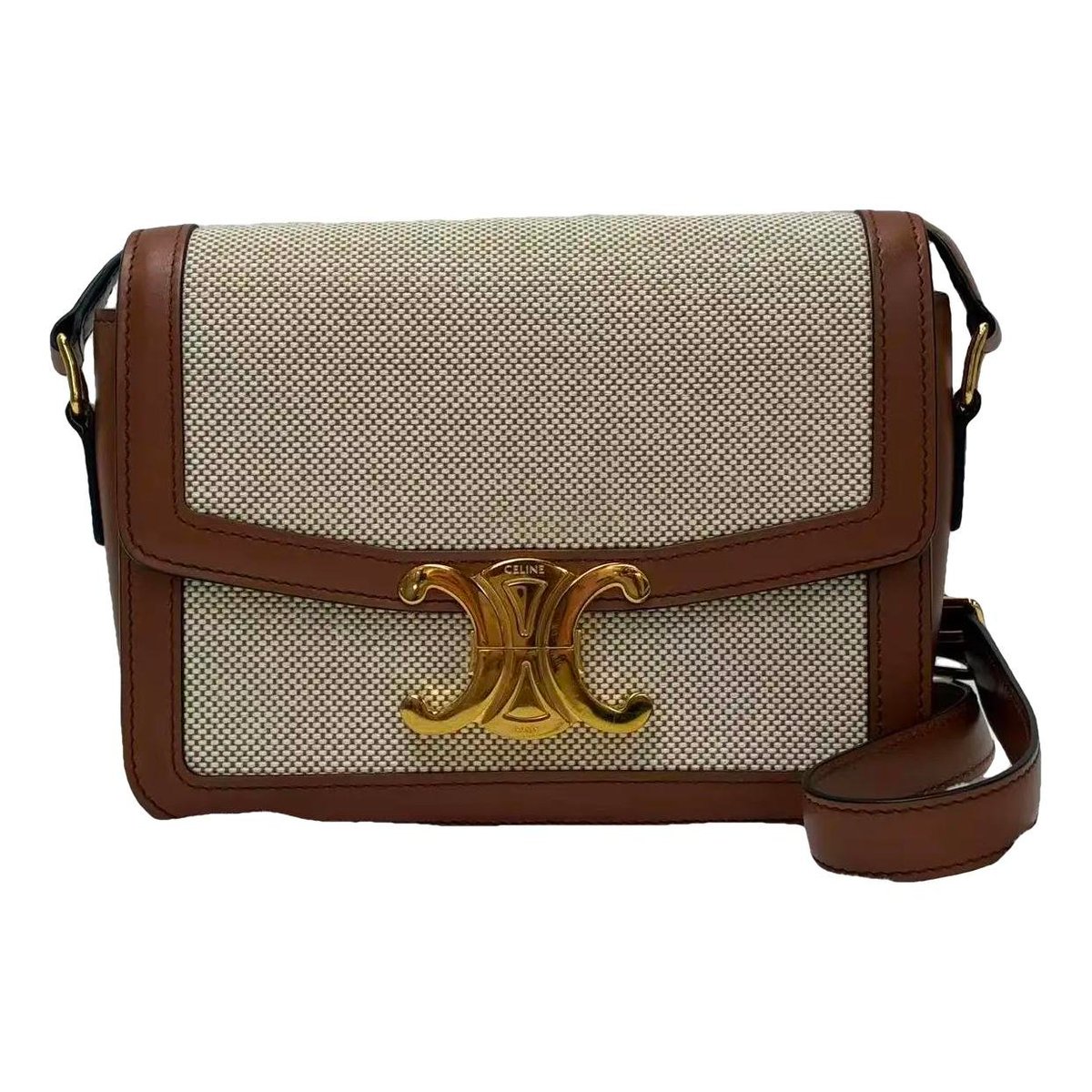 Triomphe cloth crossbody bag