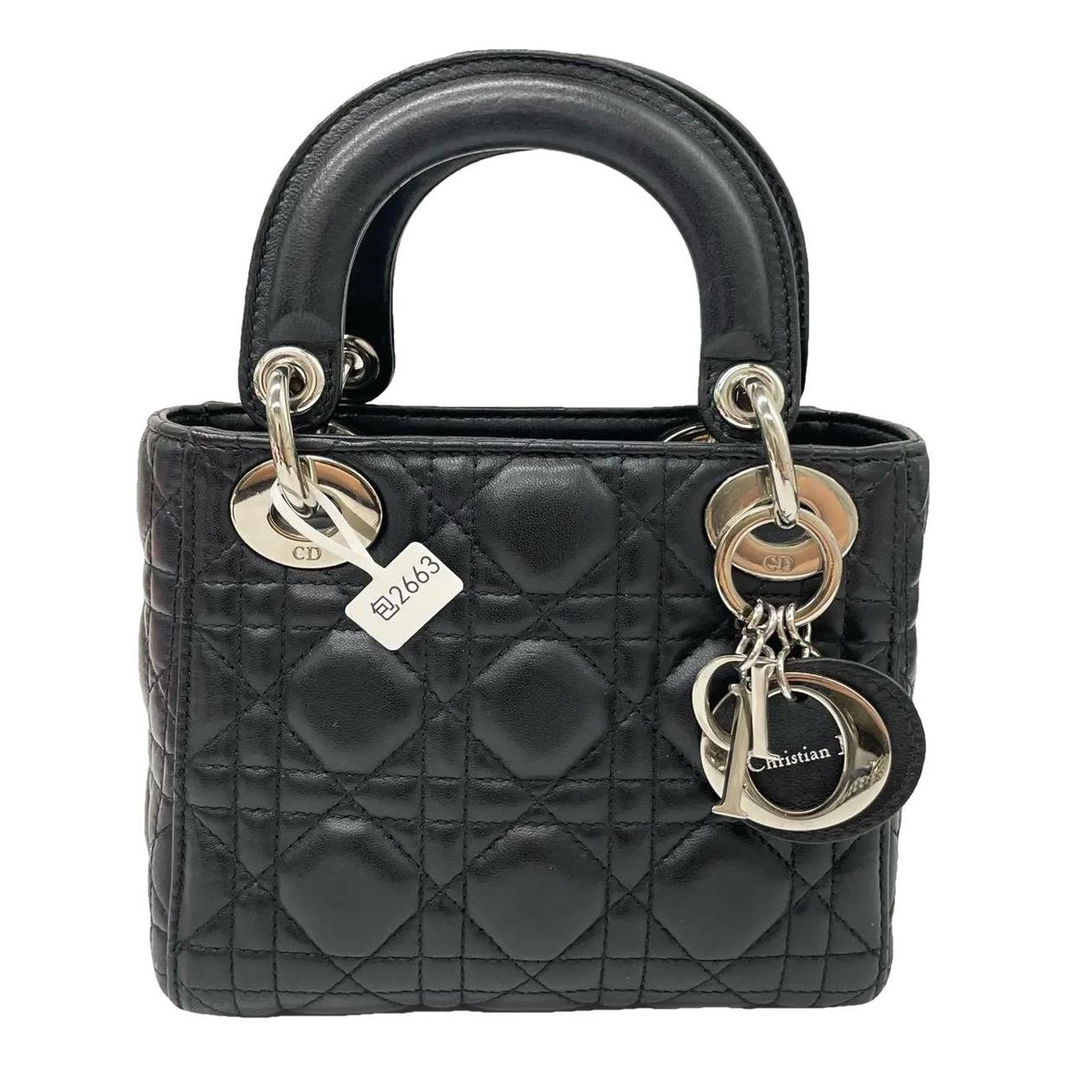Lady Dior leather handbag