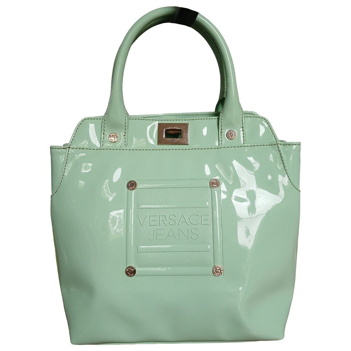 Patent leather handbag