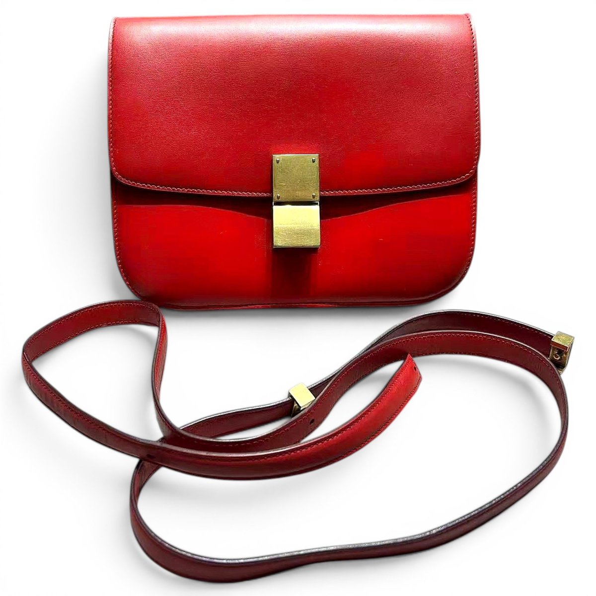 Classic leather crossbody bag