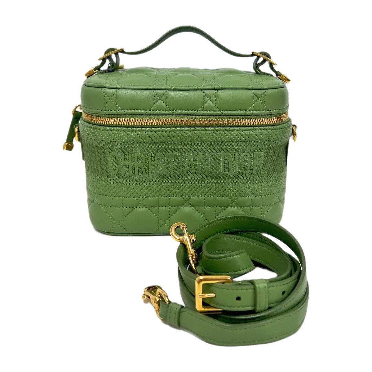 Vanity lady dior leather handbag