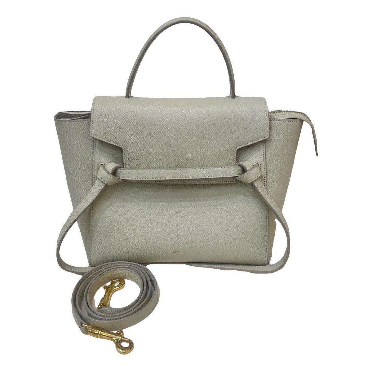 Belt leather handbag