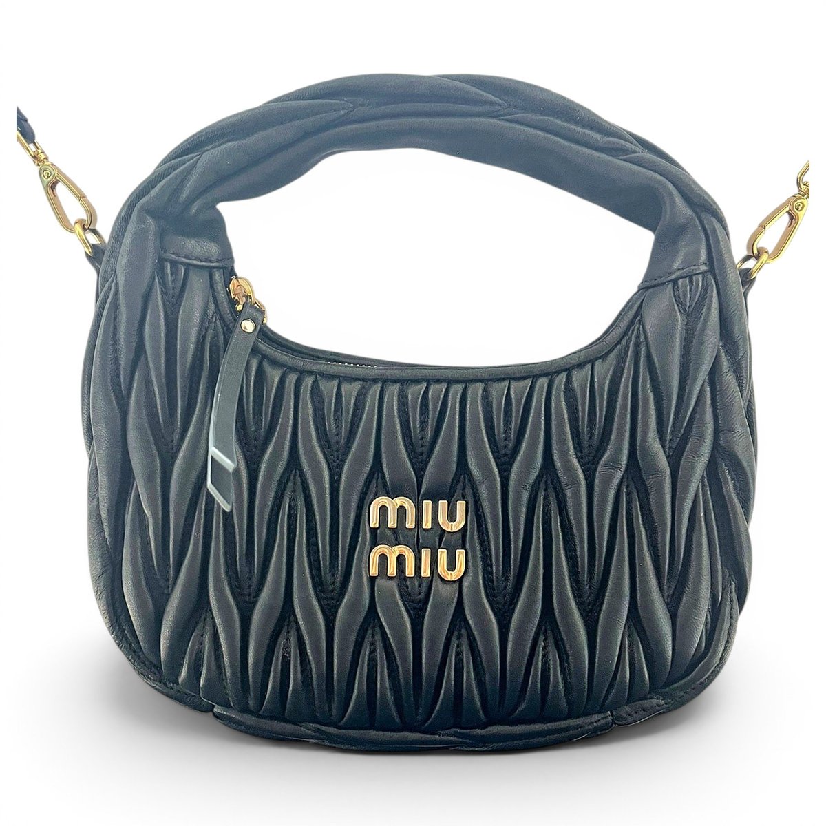 Miu Wander leather handbag