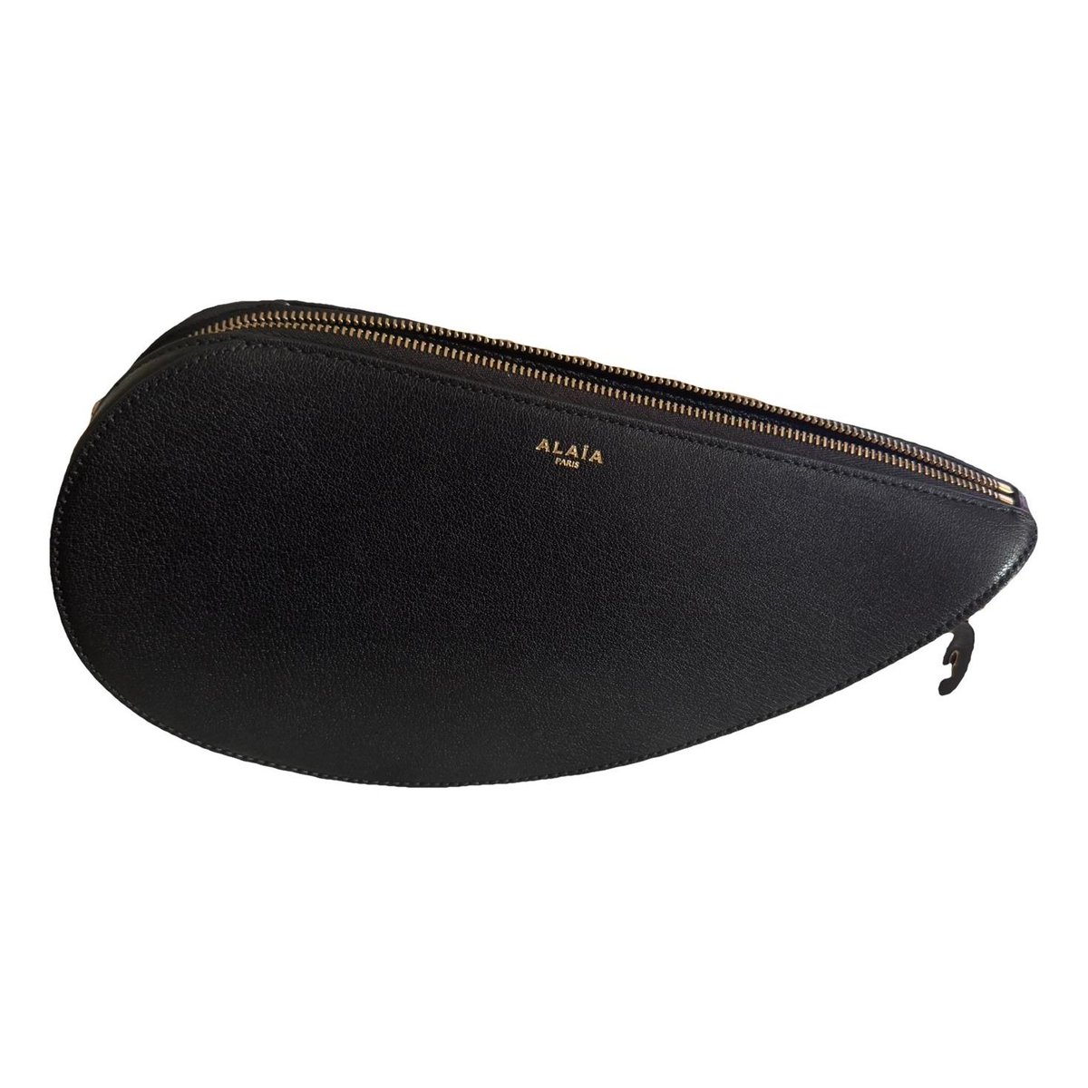 Leather clutch bag