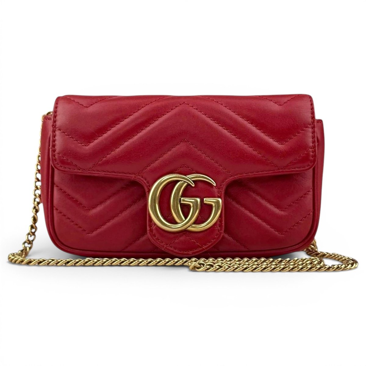 GG Marmont Flap leather handbag