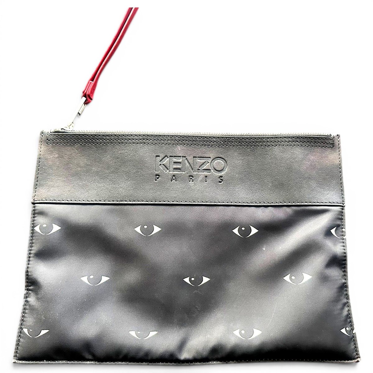 Leather clutch bag