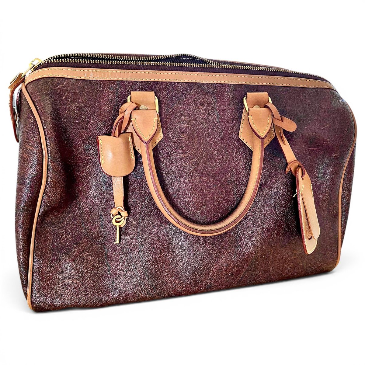 Leather bowling bag