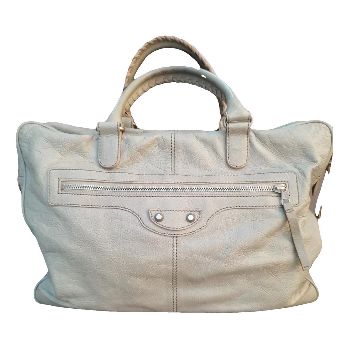 Classic Metalic leather handbag