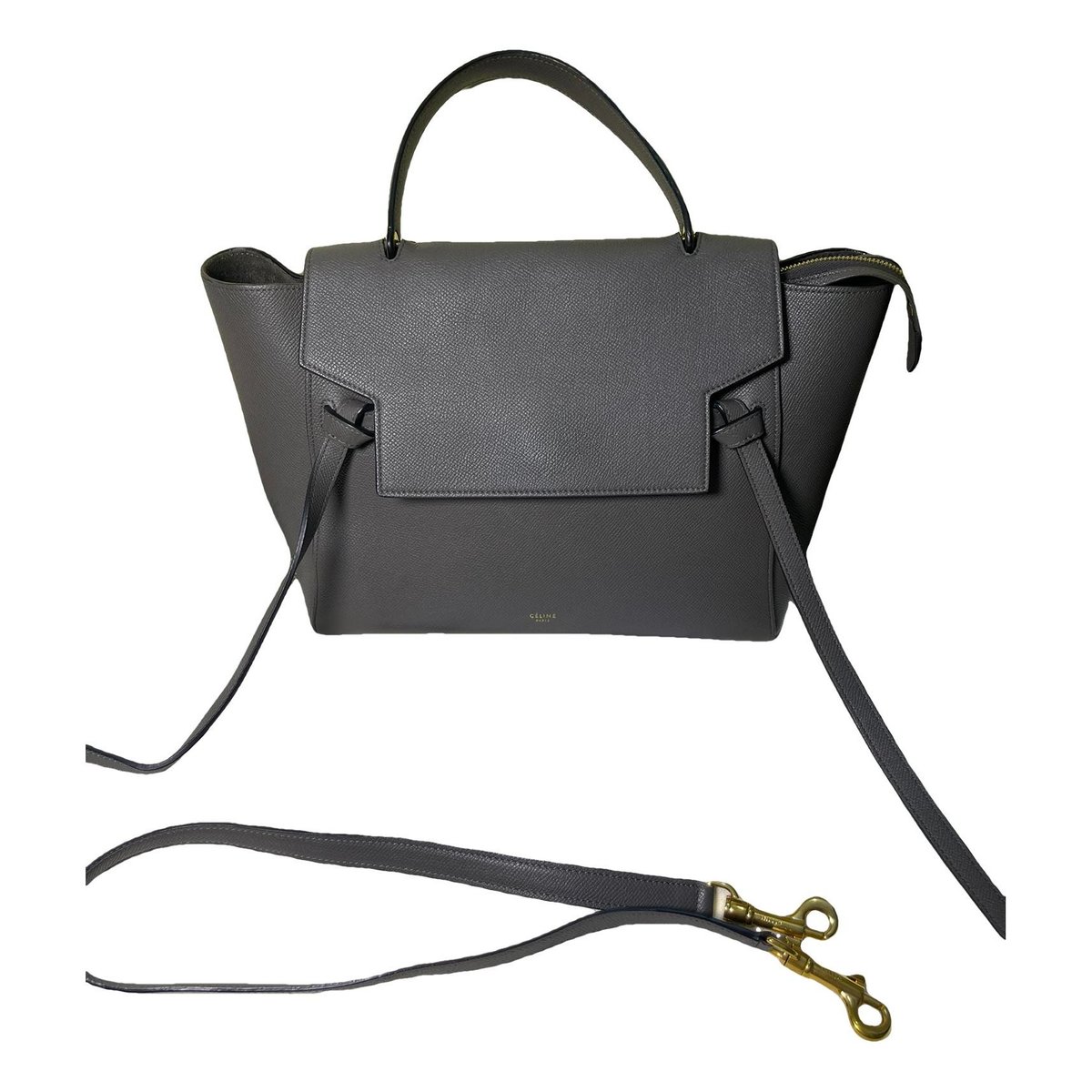 Belt leather handbag