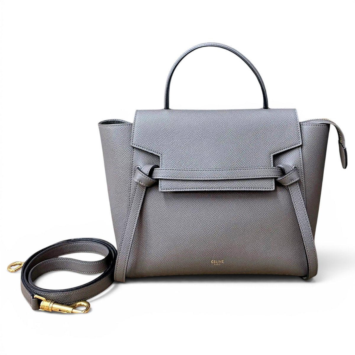 Belt leather handbag