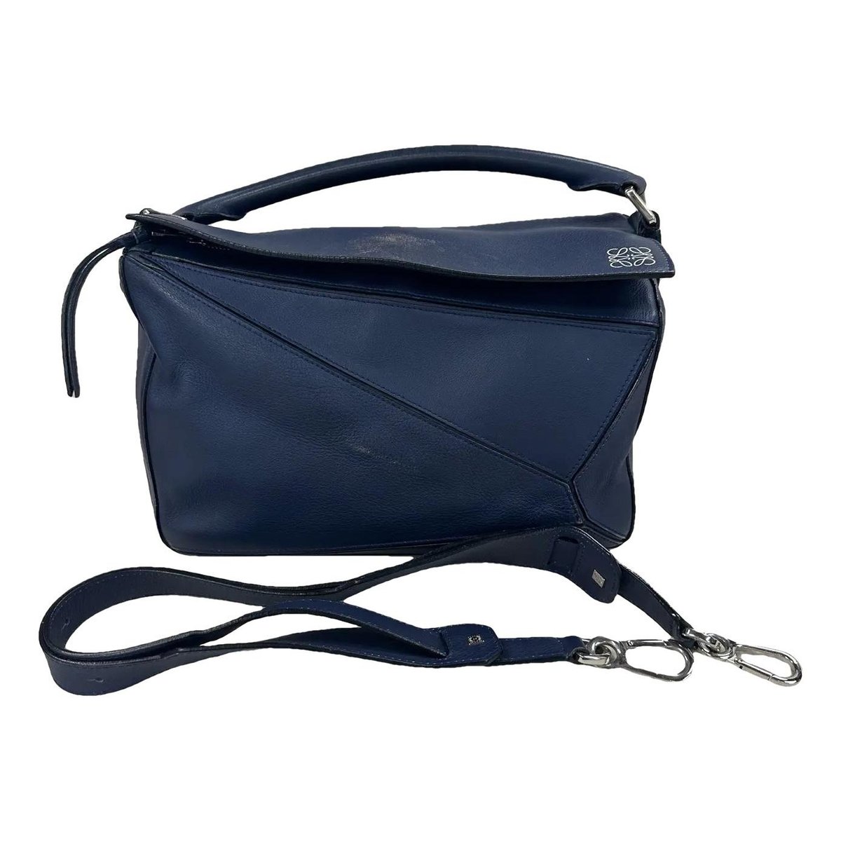 Puzzle leather handbag