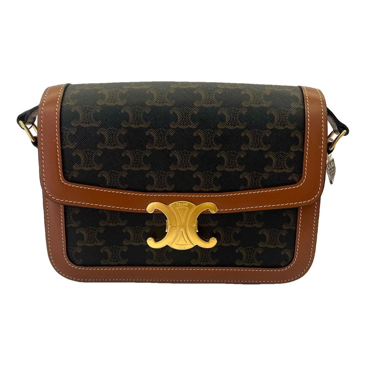 Triomphe vinyl handbag