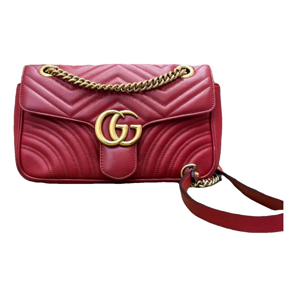 GG Marmont Flap leather crossbody bag