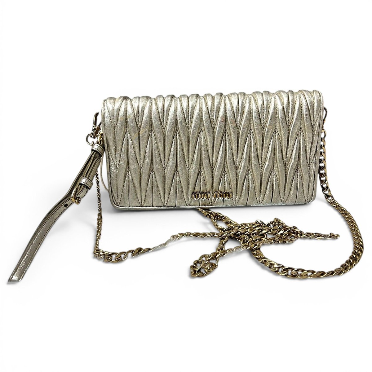 Miu Club leather handbag