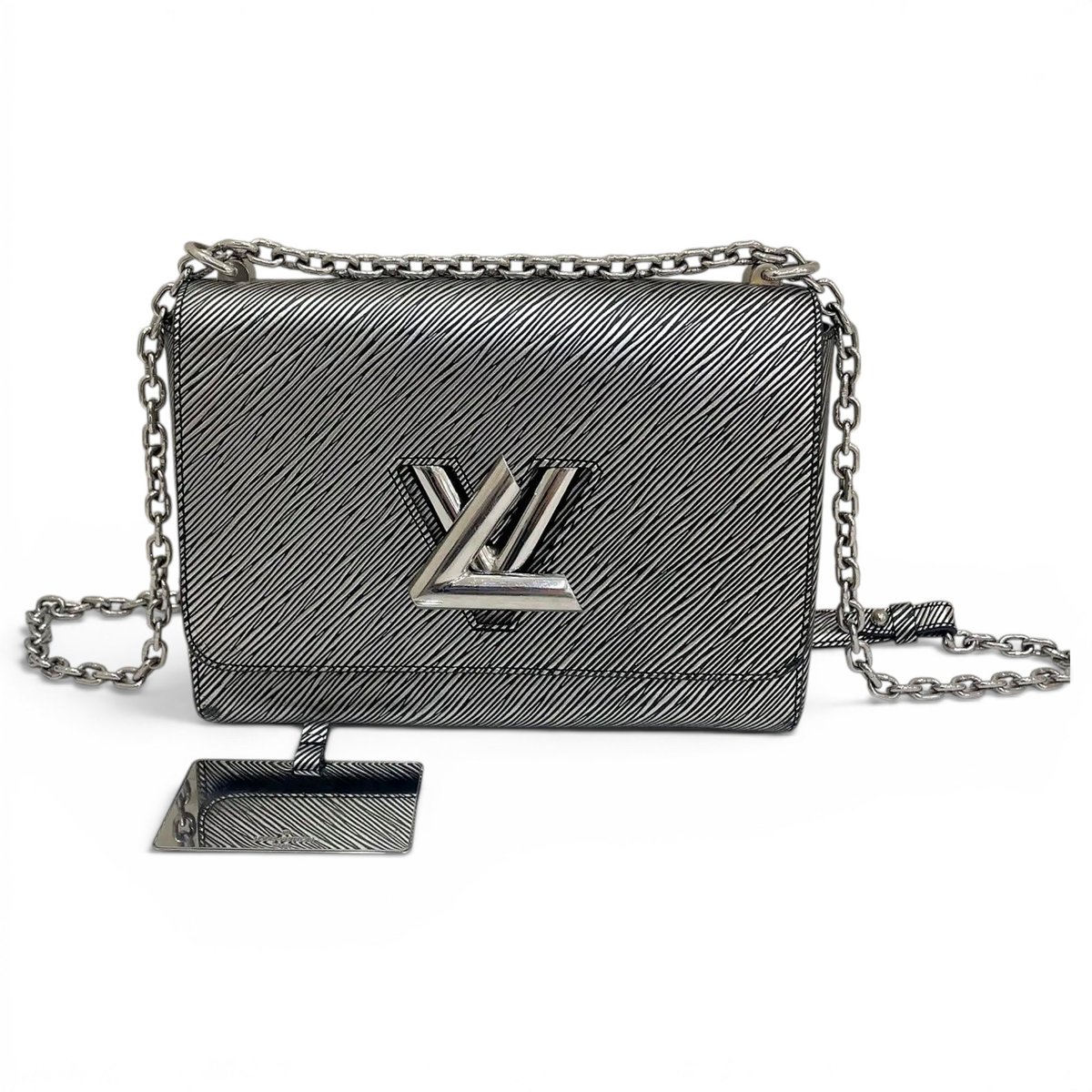 Twist leather crossbody bag