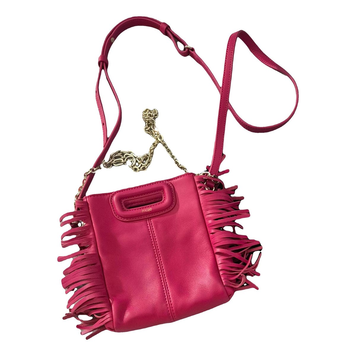 Sac M leather handbag