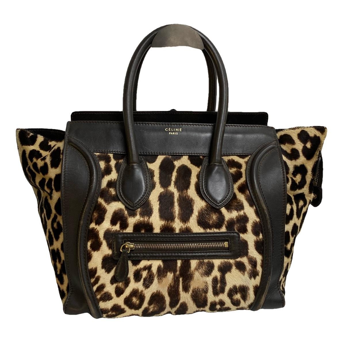 Luggage leather handbag