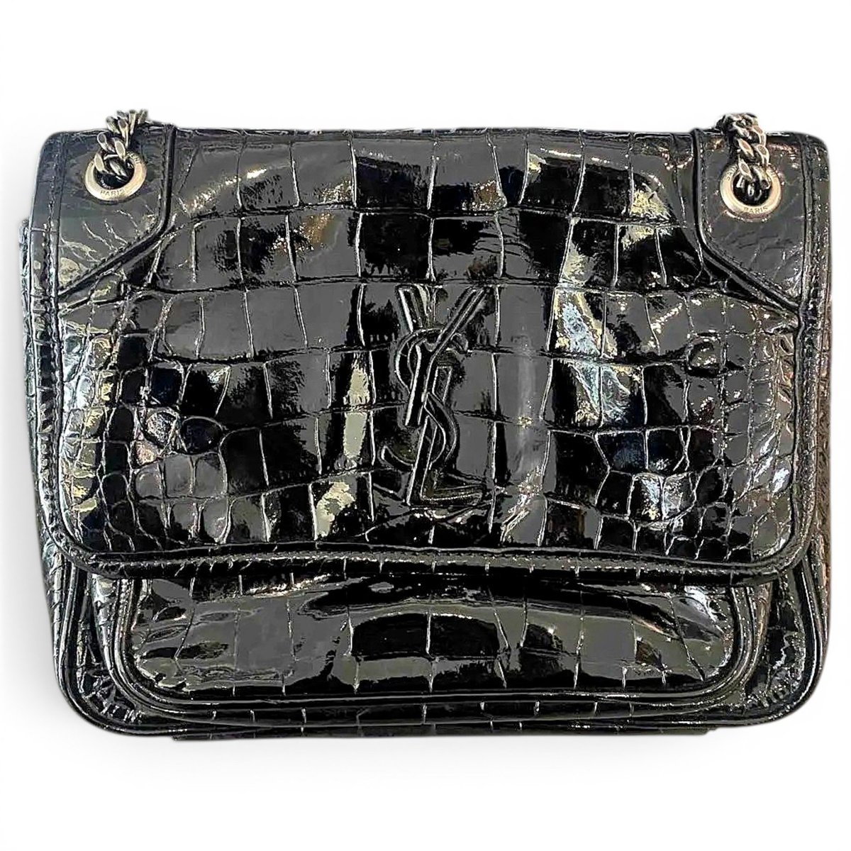 Mini Niki patent leather crossbody bag