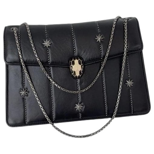 Serpenti leather handbag