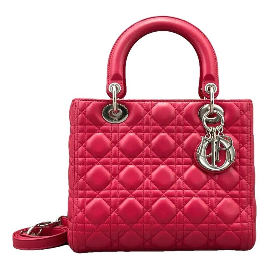 Lady Dior leather handbag