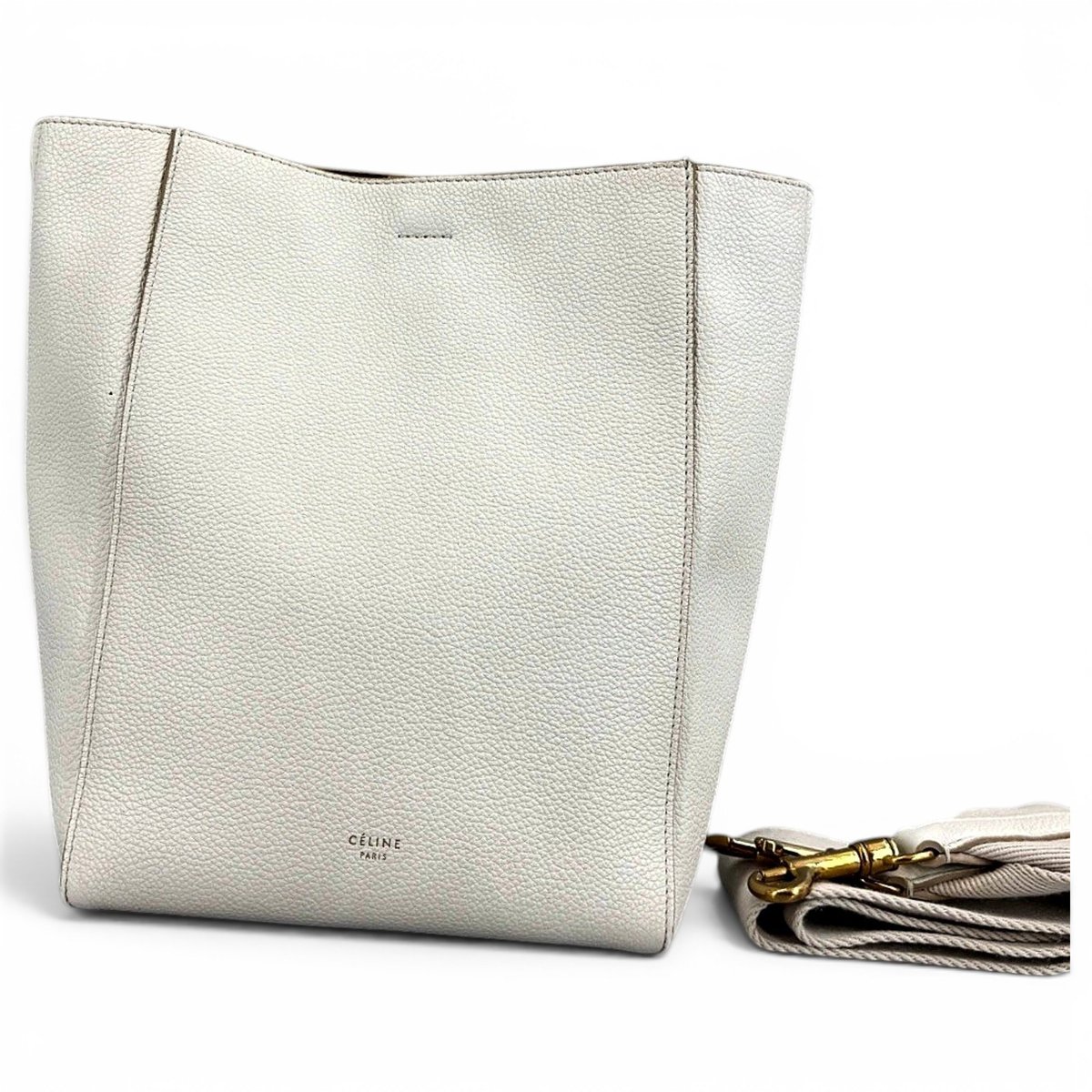 Seau Sangle leather handbag