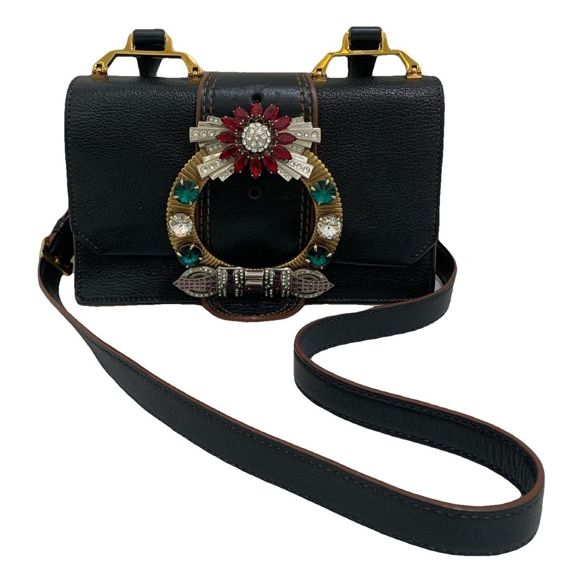 Miu Lady leather handbag