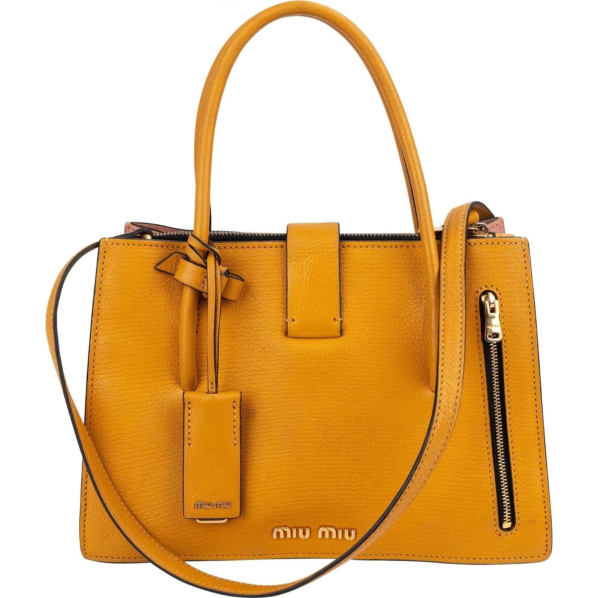 Madras leather handbag