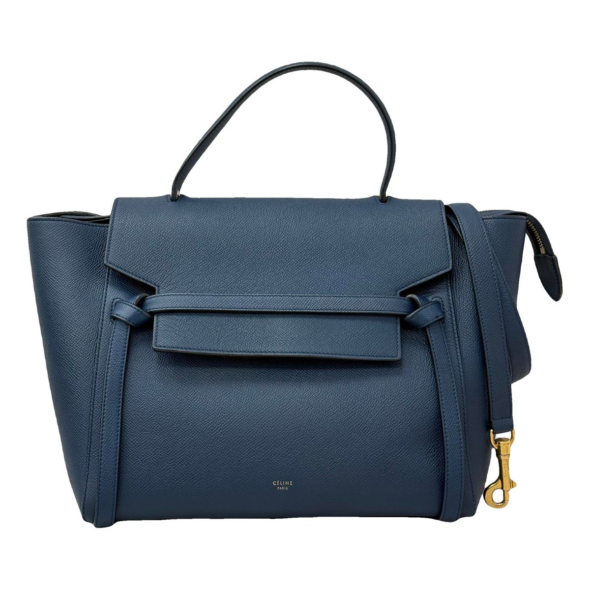 Belt leather handbag