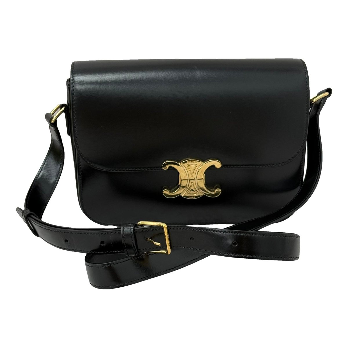 Triomphe leather handbag