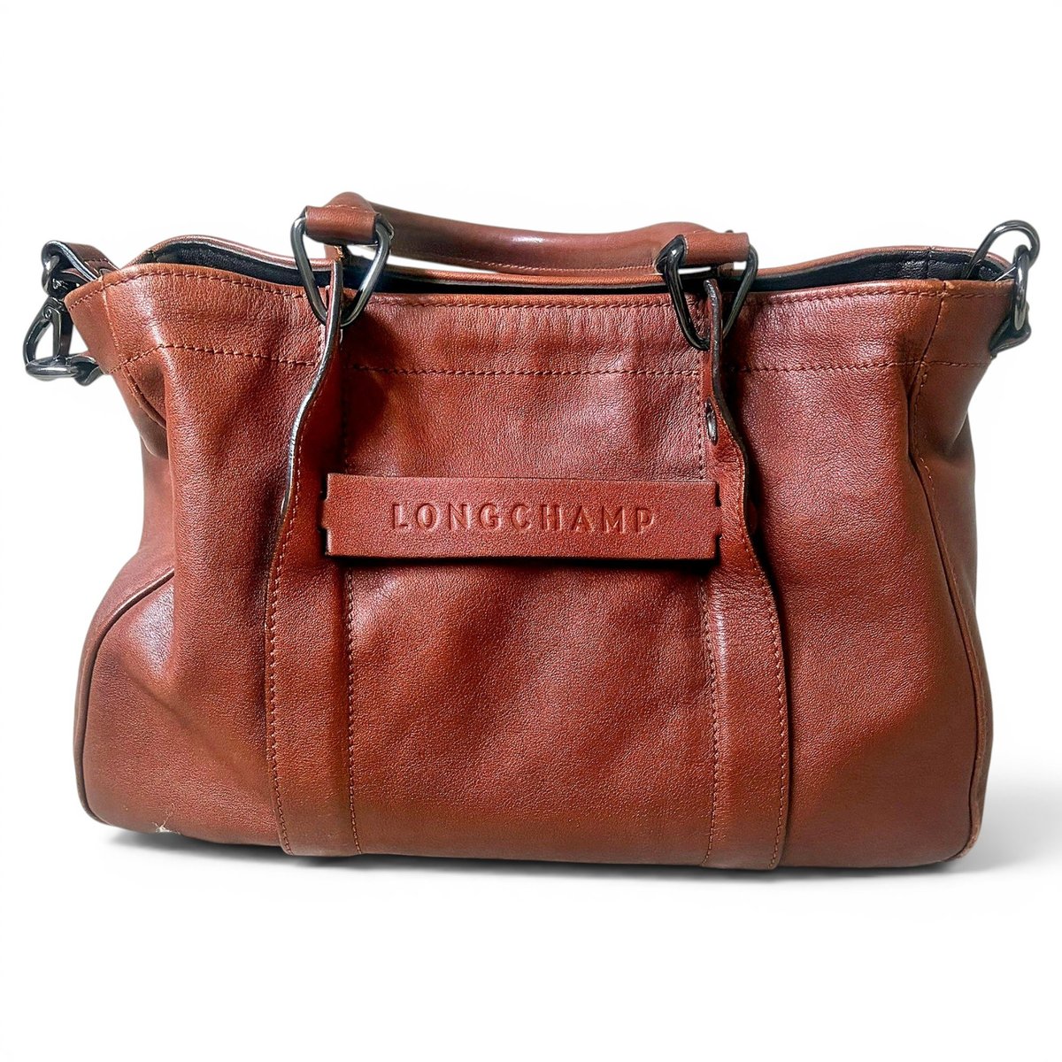 3D leather handbag
