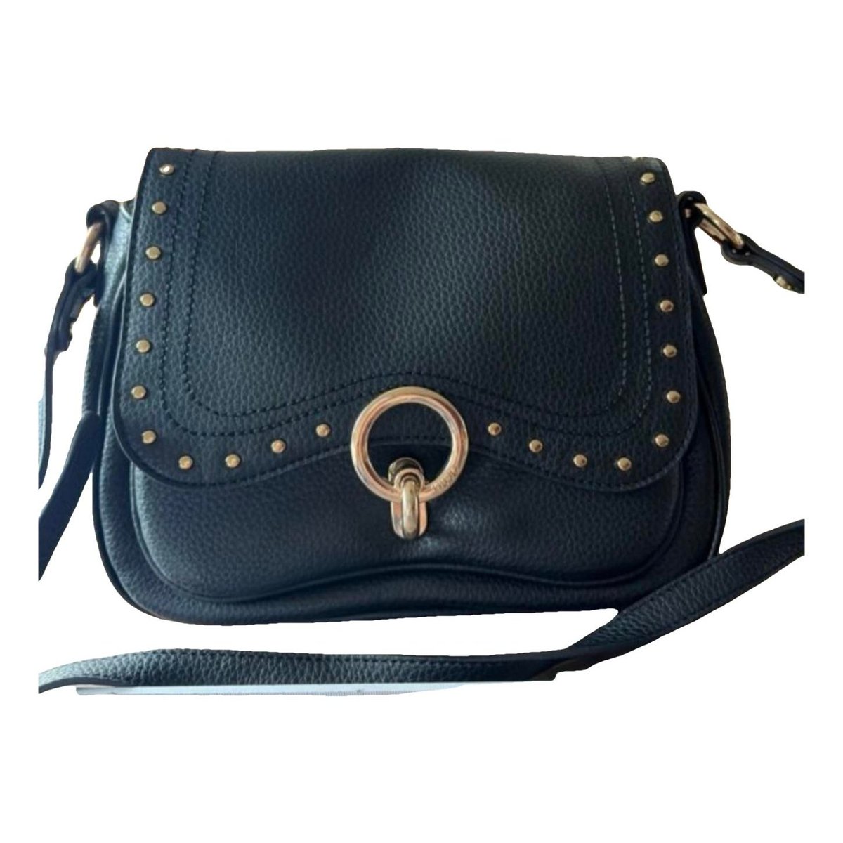 Leather clutch bag