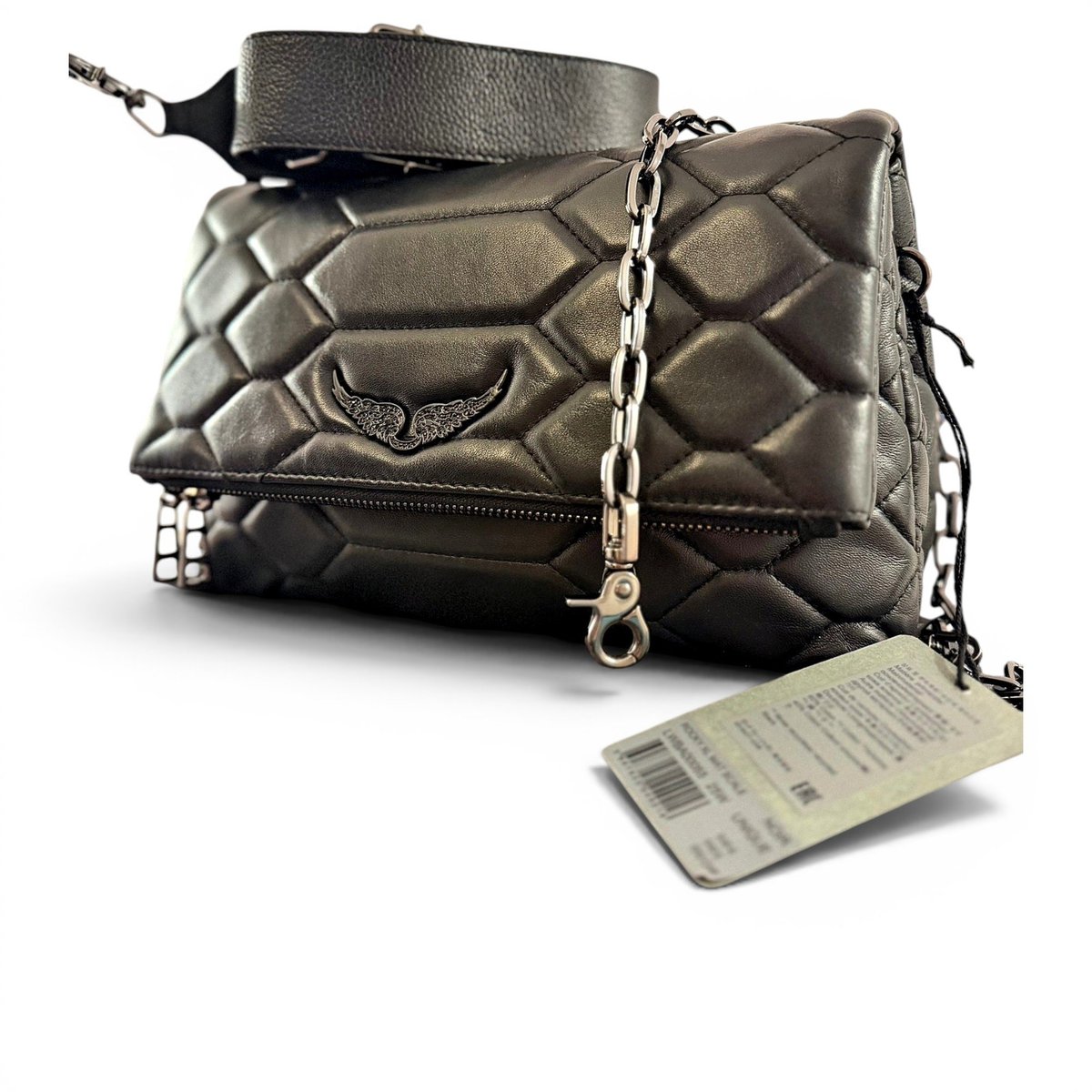 Rock leather crossbody bag