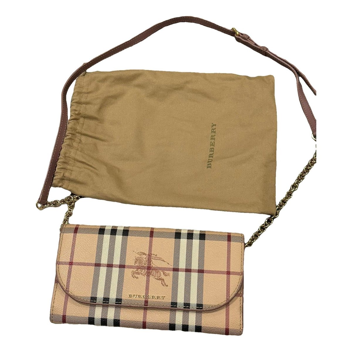 Title leather crossbody bag