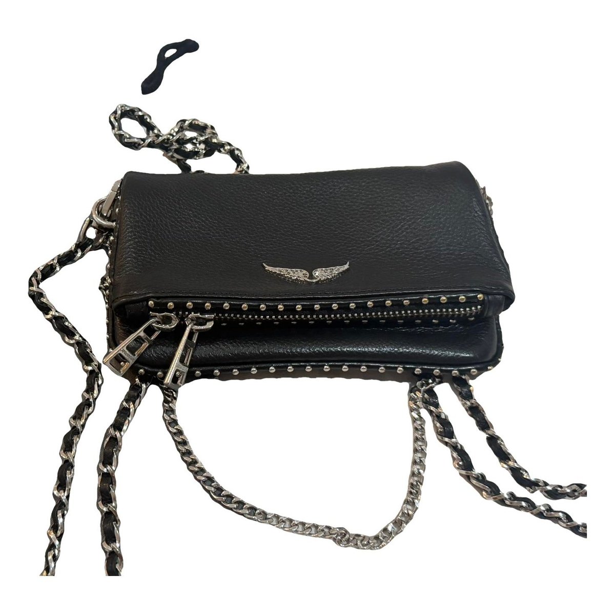 Rock leather crossbody bag