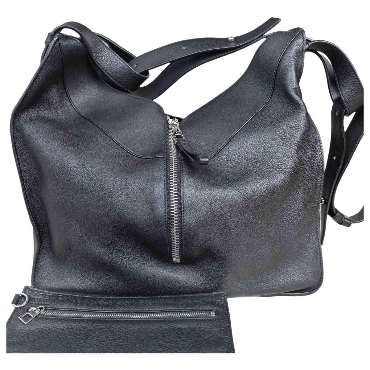 Hammock leather handbag
