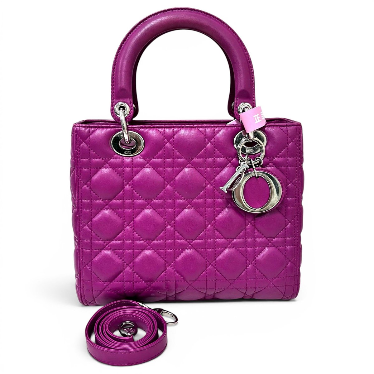 Lady Dior leather crossbody bag