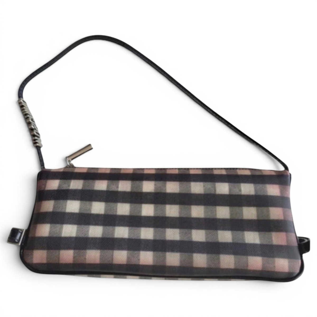 Leather clutch bag