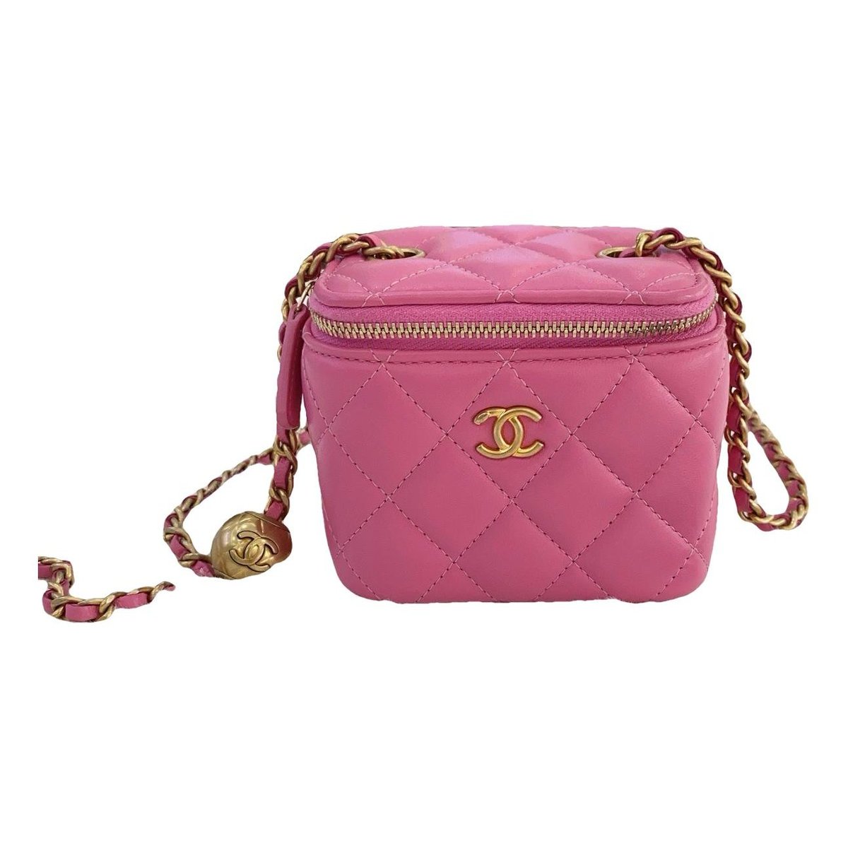 Trendy CC Vanity leather handbag