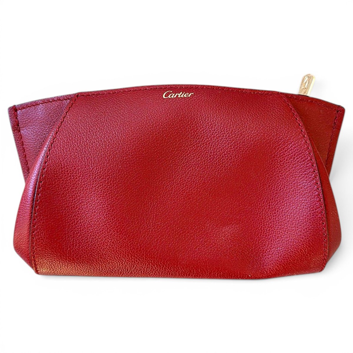 C leather clutch bag