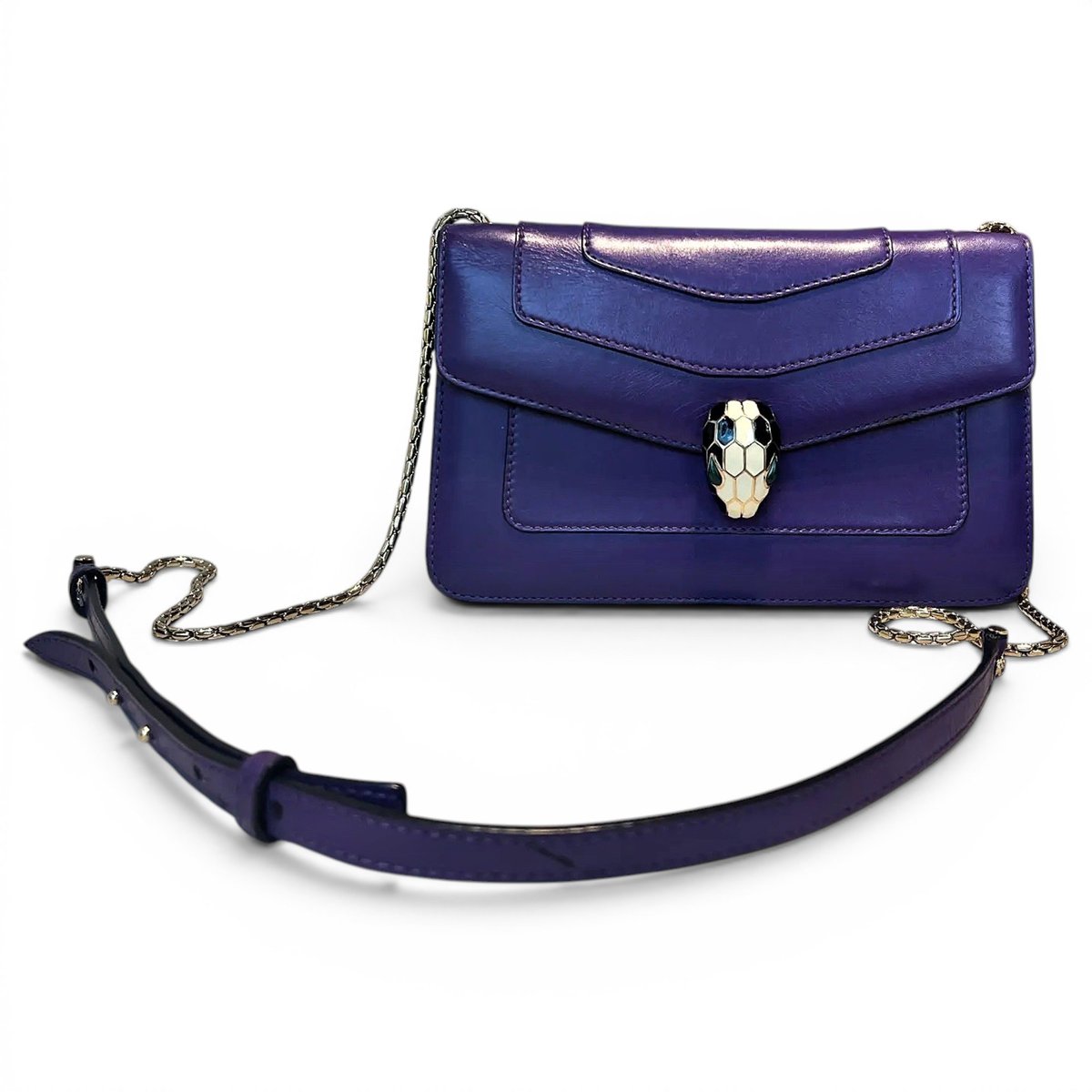 Serpenti leather crossbody bag