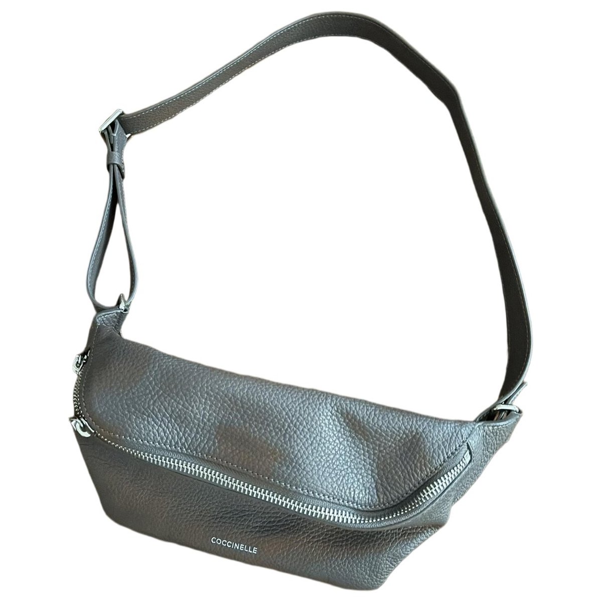 Leather clutch bag