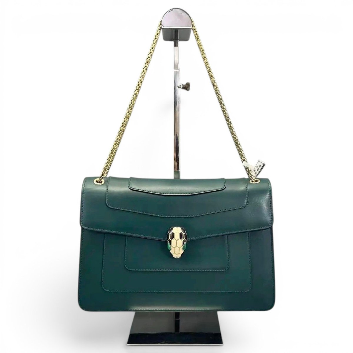 Serpenti leather handbag