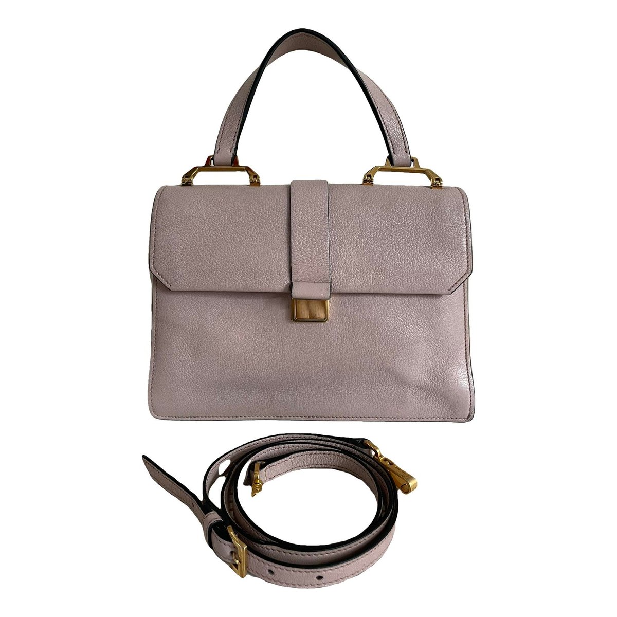 Madras leather handbag